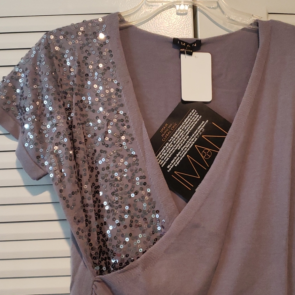 Grey Sequins Sweater - Picture 2 of 6